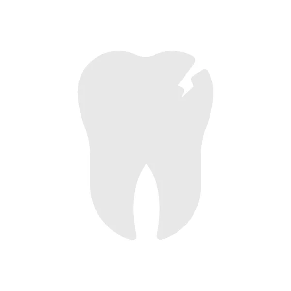 Broken Teeth Vector Illustration Transparent Background Premium Quality Symbols Stroke — Vetor de Stock