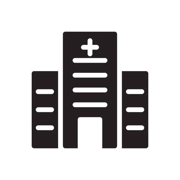 Krankenhaus Vektor Illustration Auf Transparentem Hintergrund Hochwertige Symbole Glyphen Symbol — Stockvektor