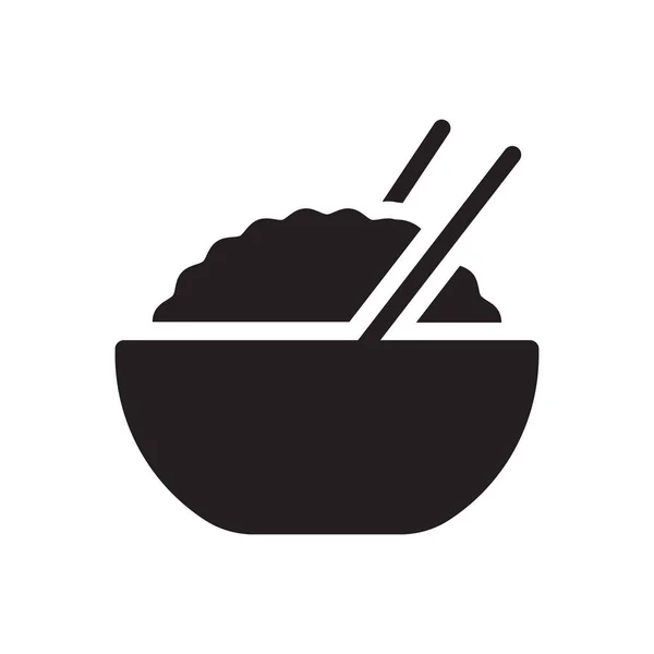 Rice Vector Illustration Transparent Background Premium Quality Symbols Glyphs Icon — 스톡 벡터