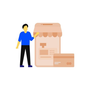 Çocuk internetten alışveriş yapıyor..