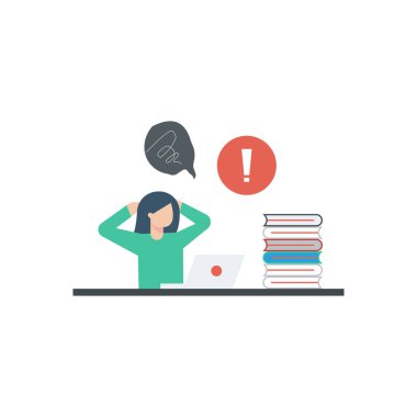 The girl is in tension.