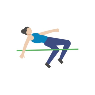 The girl is throwing a javelin.