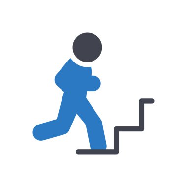 stair vector illustration on a transparent background.Premium quality symbols.Glyphs icon for concept and graphic design.