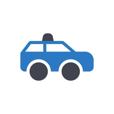 Şeffaf bir arkaplan üzerinde araba vektör çizimi. Konsept ve grafik tasarımı için mükemmel kalite semboller.. 