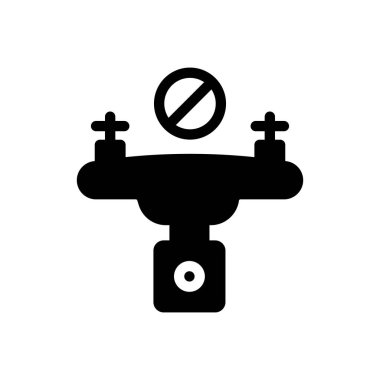 Şeffaf bir arkaplan üzerinde drone vektör illüstrasyonu. Konsept ve grafik tasarımı için mükemmel kalite semboller.. 