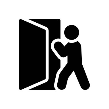 Şeffaf bir arkaplan üzerinde kapı vektör illüstrasyonu. Konsept ve grafik tasarımı için özel kalite semboller..