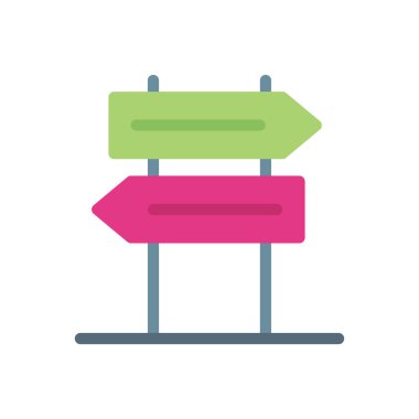 Şeffaf bir arkaplan üzerinde yön vektör illüstrasyonu. Konsept ve grafik tasarımı için birinci sınıf kalite simgeler.. 