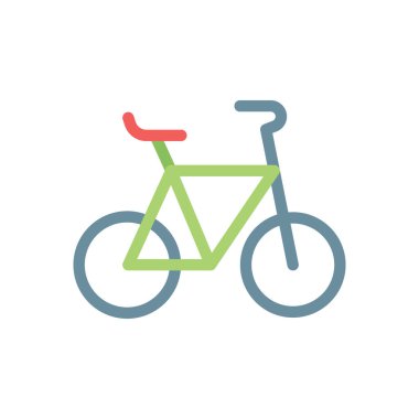 Şeffaf bir arkaplan üzerinde bisiklet vektör çizimi. Konsept ve grafik tasarım için birinci sınıf kalite simgeler.. 