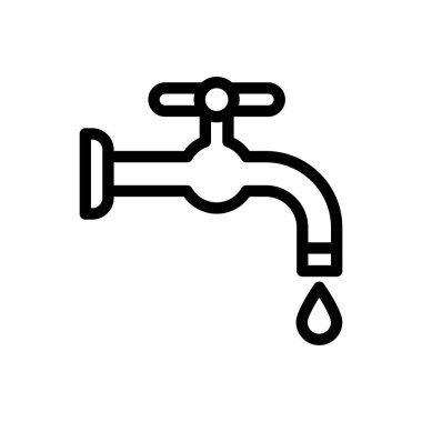 Saydam bir arkaplanda tap vektör çizimi. Premium kalite sembolleri. Konsept ve grafik tasarım için ince çizgi simgesi.