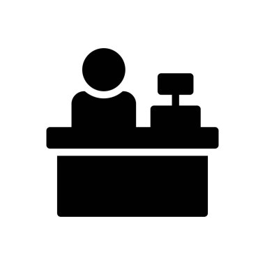 Şeffaf bir arkaplan üzerinde resepsiyon vektör illüstrasyonu. Konsept ve grafik tasarımı için kaliteli semboller.. 