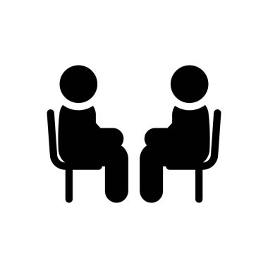 interview vector illustration on a transparent background.Premium quality symbols.Glyphs icon for concept and graphic design. 