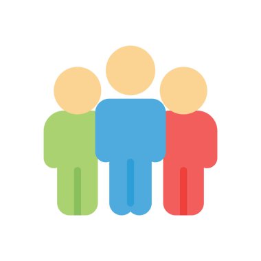 İnsanlar şeffaf bir arkaplan üzerinde vektör illüstrasyonu. Konsept ve grafik tasarımı için prim kalite simgeleri.. 