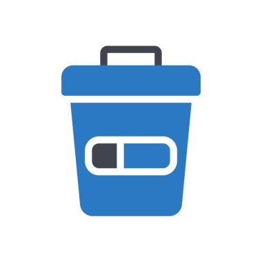 dustbin vector illustration on a transparent background.Premium quality symbols.Glyphs icon for concept and graphic design.