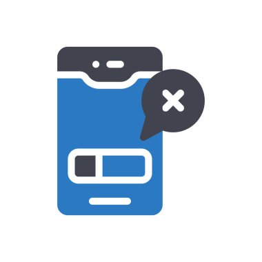 Şeffaf bir arkaplan üzerinde mobil vektör illüstrasyonu. Konsept ve grafik tasarımı için kaliteli semboller..