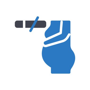 Şeffaf bir arkaplanda hamilelik vektör çizimi. Konsept ve grafik tasarım simgeleri için kaliteli semboller.. 