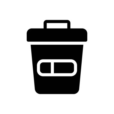 dustbin vector illustration on a transparent background.Premium quality symbols.Glyphs icon for concept and graphic design.