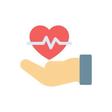 Saydam bir arkaplanda nabız vektör çizimi. Konsept ve grafik tasarım için kaliteli semboller.. 