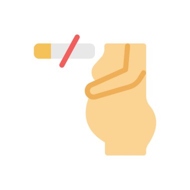 Saydam bir arkaplan üzerinde hamilelik vektör çizimi. Konsept ve grafik tasarım için premium kalite simgeleri.. 