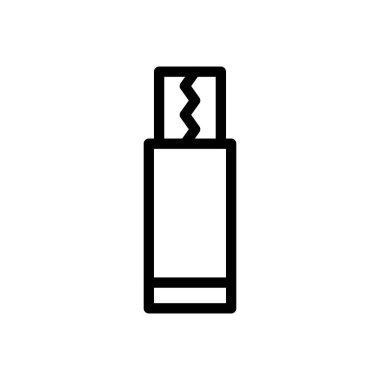 Şeffaf bir arkaplan üzerinde elektrik sigarası vektör çizimi. Konsept ve grafik tasarımı için ince çizgi simgesi..
