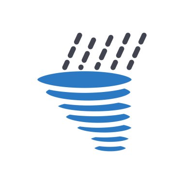 tornado vector illustration on a transparent background.Premium quality symbols.Glyphs icon for concept and graphic design.