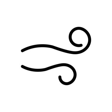 Şeffaf bir arkaplan üzerinde rüzgar vektör çizimi. Premium kalite semboller. Konsept ve grafik tasarım için simgeler.