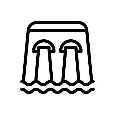 Şeffaf bir arkaplanda yağmurlu vektör çizimi. Konsept ve grafik tasarım için ince çizgi simgesi.. 