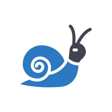 Şeffaf bir arkaplan üzerinde salyangoz vektör çizimi. Konsept ve grafik tasarımı için özel kalite semboller.. 