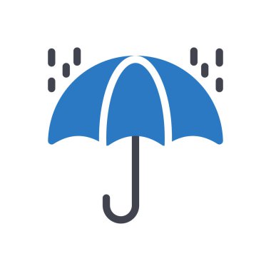 Şeffaf bir arkaplan üzerinde yağmur vektör çizimi. Konsept ve grafik tasarım simgeleri için kaliteli semboller..