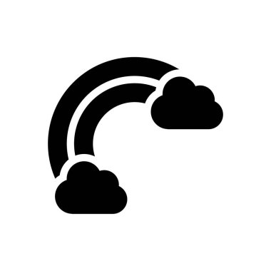 Şeffaf bir arkaplan üzerinde gökkuşağı vektör çizimi. Konsept ve grafik tasarımı için mükemmel kalite semboller..