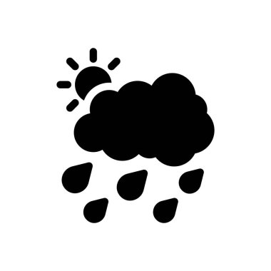 Şeffaf bir arkaplan üzerinde güneş vektör çizimi. Konsept ve grafik tasarım simgeleri için kaliteli semboller..