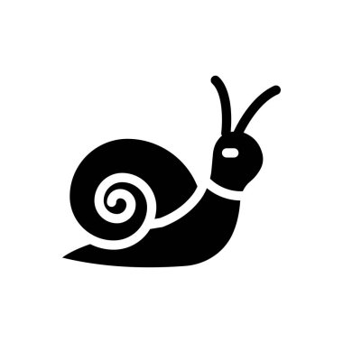 Şeffaf bir arkaplan üzerinde salyangoz vektör çizimi. Konsept ve grafik tasarımı için özel kalite semboller.. 