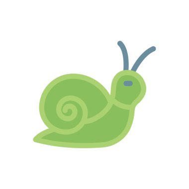 Şeffaf bir arkaplan üzerinde salyangoz vektör çizimi. Konsept ve grafik tasarım için mükemmel kalite simgeleri.. 