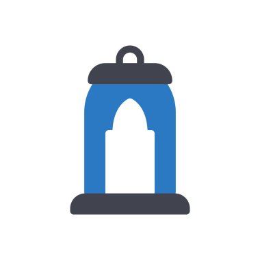 Şeffaf bir arkaplan üzerinde fener vektör çizimi. Konsept ve grafik tasarımı için birinci sınıf kalite semboller.. 