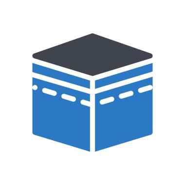 Kaaba vector illustration on a transparent background.Premium quality symbols.Glyphs icon for concept and graphic design.