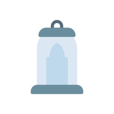 Saydam bir arkaplan üzerinde fener vektör illüstrasyonu. Konsept ve grafik tasarım için prim kalite simgeleri..