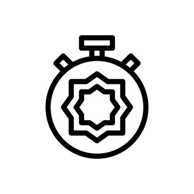 Şeffaf bir arkaplanda geri sayım vektör çizimi. Konsept ve grafik tasarımı için ince çizgi simgesi..