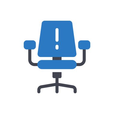 Şeffaf bir arkaplan üzerinde sandalye vektör illüstrasyonu. Konsept ve grafik tasarım için mükemmel kalite semboller.. 