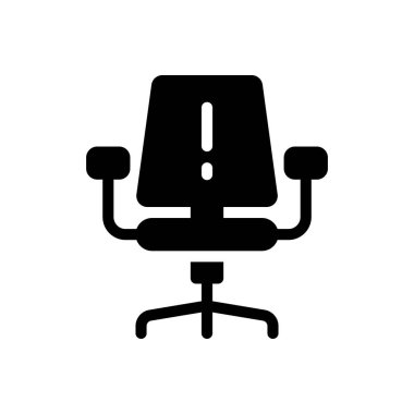 Şeffaf bir arkaplan üzerinde sandalye vektör illüstrasyonu. Konsept ve grafik tasarım için mükemmel kalite semboller.. 