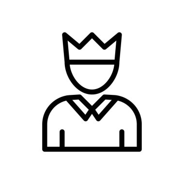 Şeffaf bir arkaplan üzerinde taç vektör çizimi. Premium kalite semboller. Konsept ve grafik tasarım için ince çizgi simgesi.