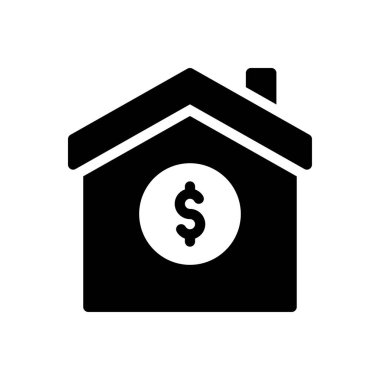 Şeffaf bir arkaplan üzerinde ev vektör illüstrasyonu. Konsept ve grafik tasarımı için özel kalite semboller..