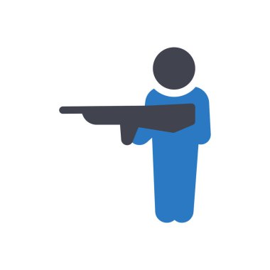 Şeffaf bir arkaplanda silah vektör çizimi. Konsept ve grafik tasarım simgeleri için kaliteli semboller..