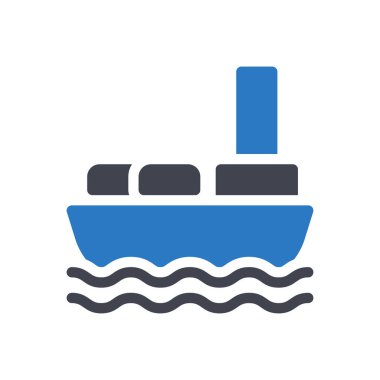 Şeffaf bir arkaplan üzerinde gemi vektör çizimi. Konsept ve grafik tasarımı için mükemmel kalite sembolleri.. 