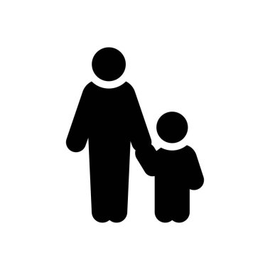 mother vector illustration on a transparent background.Premium quality symbols.Glyphs icon for concept and graphic design. 