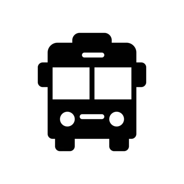 Şeffaf Bir Arkaplan Üzerinde Otobüs Vektör Illüstrasyonu Konsept Grafik Tasarımı — Stok Vektör
