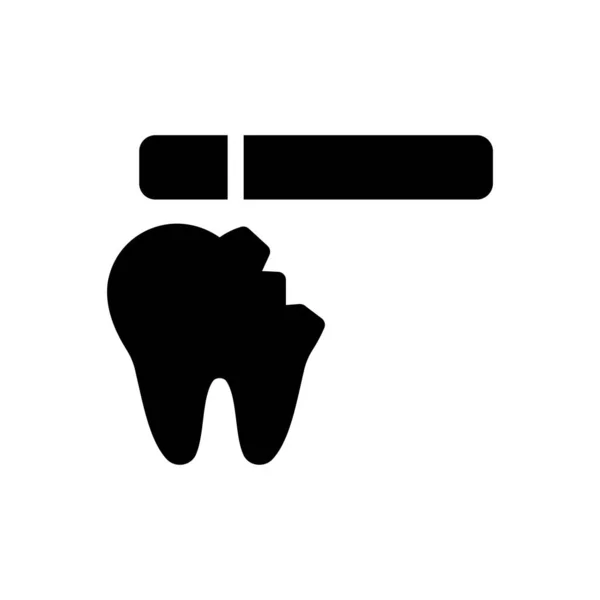 Teeth Vector Illustration Transparent Background Premium Quality Symbols Glyphs Icon — Vetor de Stock