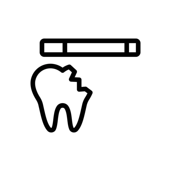 Зуби Векторні Ілюстрації Прозорому Фоні Символи Високої Якості Піктограма Тонкої — стоковий вектор