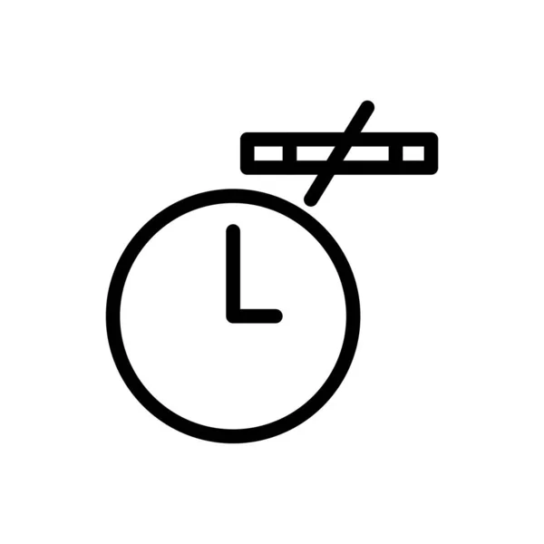 Time Vector Illustratie Een Transparante Achtergrond Premium Kwaliteit Symbolen Dunne — Stockvector