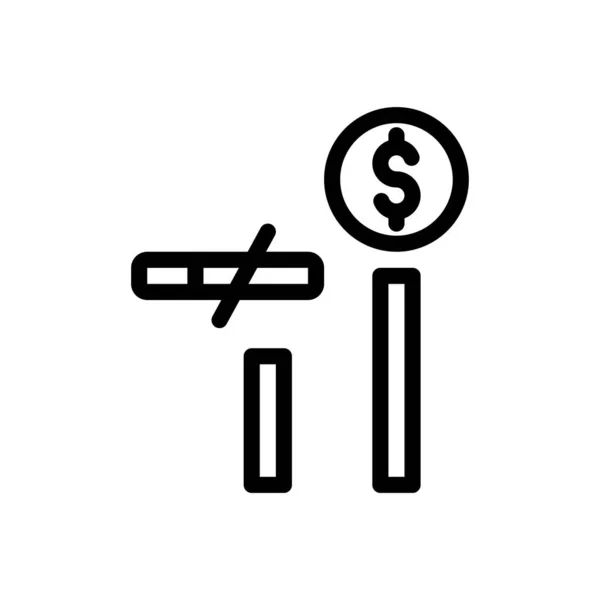 Ilustración Vector Dólar Sobre Fondo Transparente Símbolos Calidad Premium Icono — Vector de stock