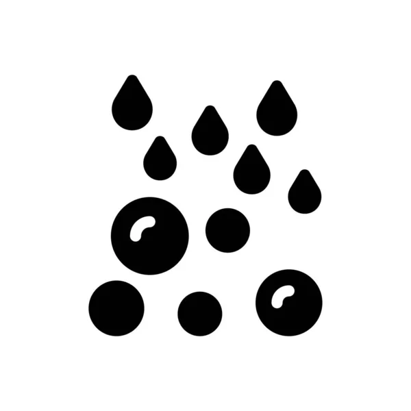 Rain Vector Illustration Transparent Background Premium Quality Symbols Glyphs Icon — Stock Vector