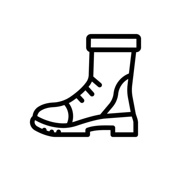 Boot Vektorová Ilustrace Průhledném Pozadí Symboly Prvotřídní Kvality Ikona Tenké — Stockový vektor